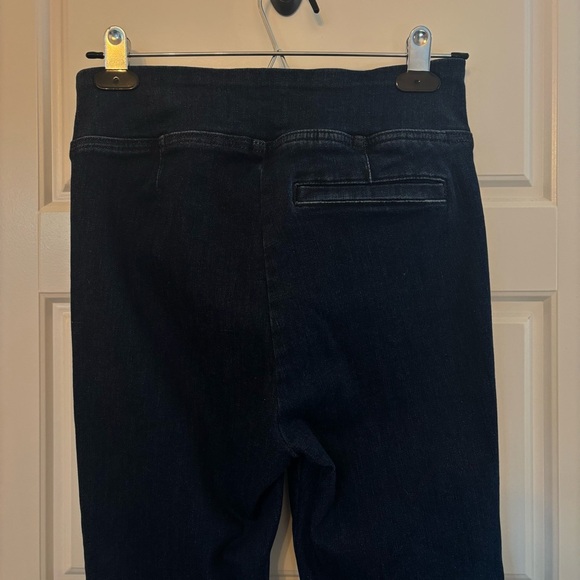 Frame Jetset Flare High Rise Pintuck Keller Jeans Denim Stretch Organic Cotton - Picture 14 of 15